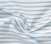 Blue mikado jacquard stripes