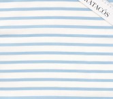 Blue mikado jacquard stripes