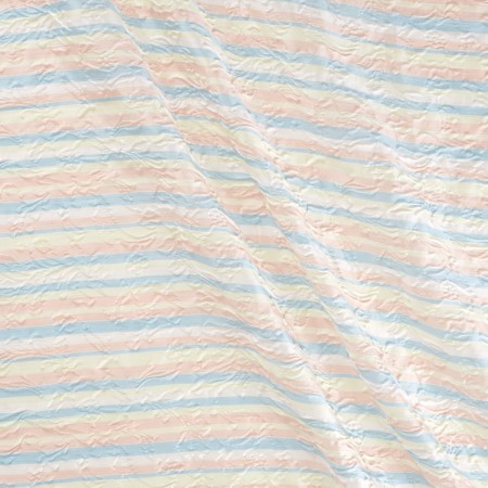 Pink green jacq cloqu? stripes