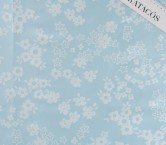 Blue mikado jacquard