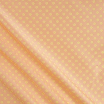 Mikado jacquard topos pl naranja amarillo