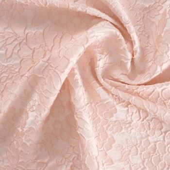 Jacquard cloquÉ flores pl rosa