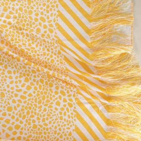 Jacquard rafia amarillo