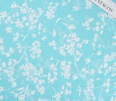 Jacquard floral lamÉ azul