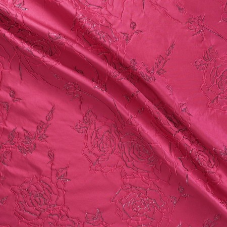 Jacquard relieve fuxia