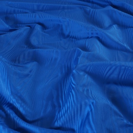 Blue van gogh moirÉ taffeta