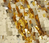 Macro square sequins gold