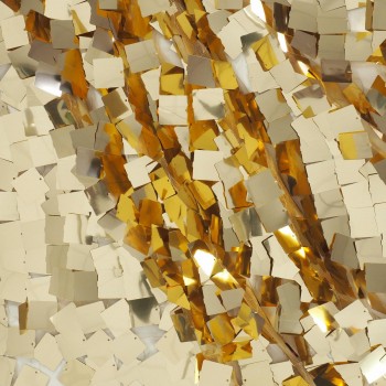 Macro square sequins gold