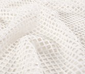 Micro sequins net white