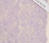 Lilac floral guipure textured