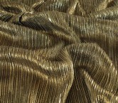 Golden irregular pleated foil