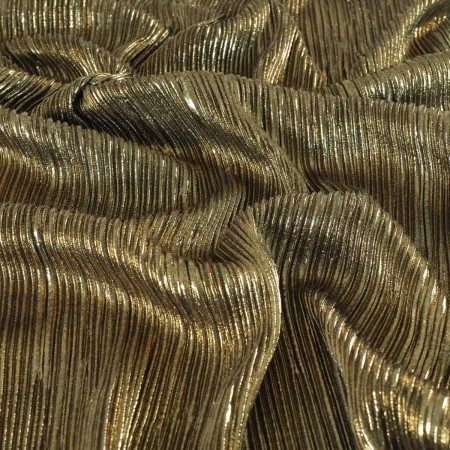 Golden irregular pleated foil