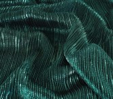 Green irregular pleated foil