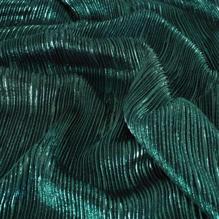 Green irregular pleated foil