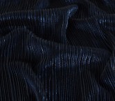 Navy irregular pleated foil