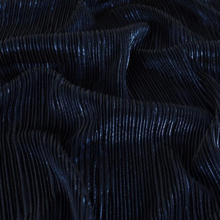 Navy irregular pleated foil