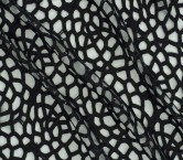 Black organic sequin net