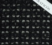 Black geometric chiffon ribbon