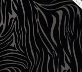 Zebra velvet devoreÉ negro