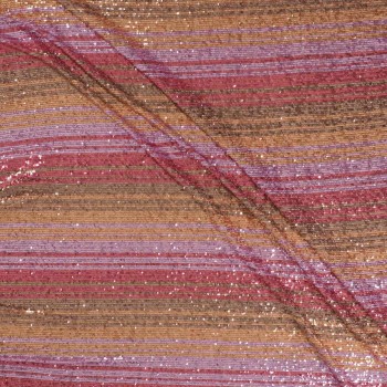 Multicolor pink striped sequin