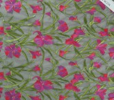 Fuxia embroidered floral branc