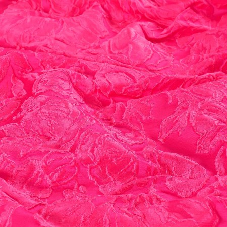 Jacquard relieve fuxia