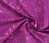 Violet jacquard cloquÉ flower