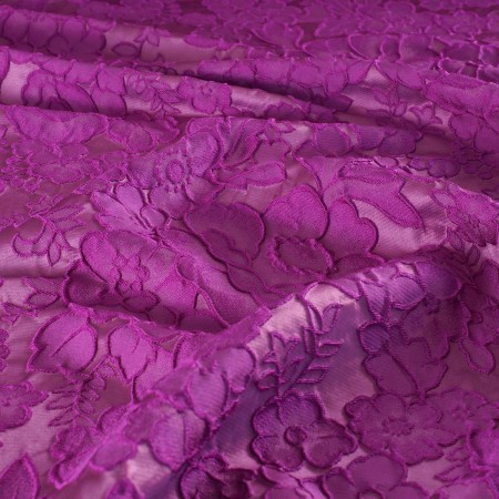 Jacquard cloquÉ flor violeta