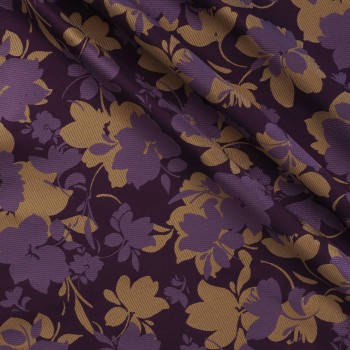 Jacquard mikado flores violeta