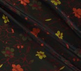 Jacquard floral rojo marron