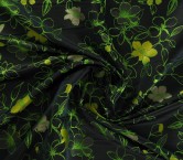 Jacquard floral verde