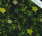 Jacquard floral verde