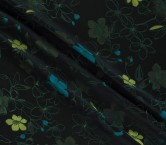 Jacquard floral verde