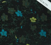 Jacquard floral turquesa