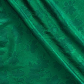 Jacquard mikado flores verde