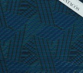 Jacquard geometrico lame azul