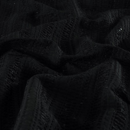 Black geometric jacquard