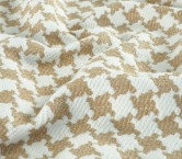 Jacquard pata de gallo blanco beige