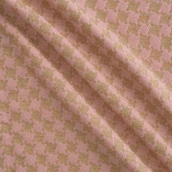 Jacquard pata de gallo rosa