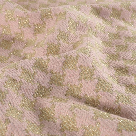 Jacquard pata de gallo rosa