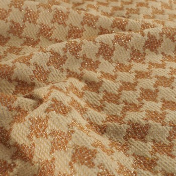 Jacquard pata de gallo camel