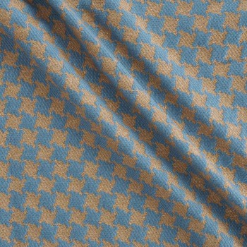 Jacquard pata de gallo azul