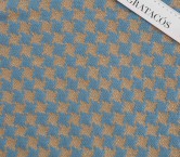 Blue geometric jacquard