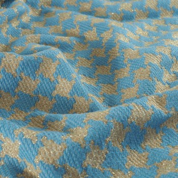 Jacquard pata de gallo azul