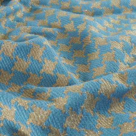 Jacquard pata de gallo azul