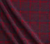 Red jacquard wool check