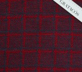 Red jacquard wool check