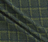 Jacquard cuadro lana verde