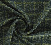 Jacquard cuadro lana verde