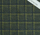 Jacquard cuadro lana verde